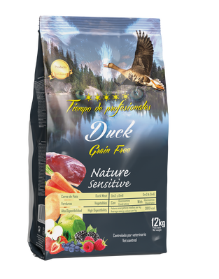 Pienso Perros Tiempo de Profesionales Pato Grain Free 12 kg